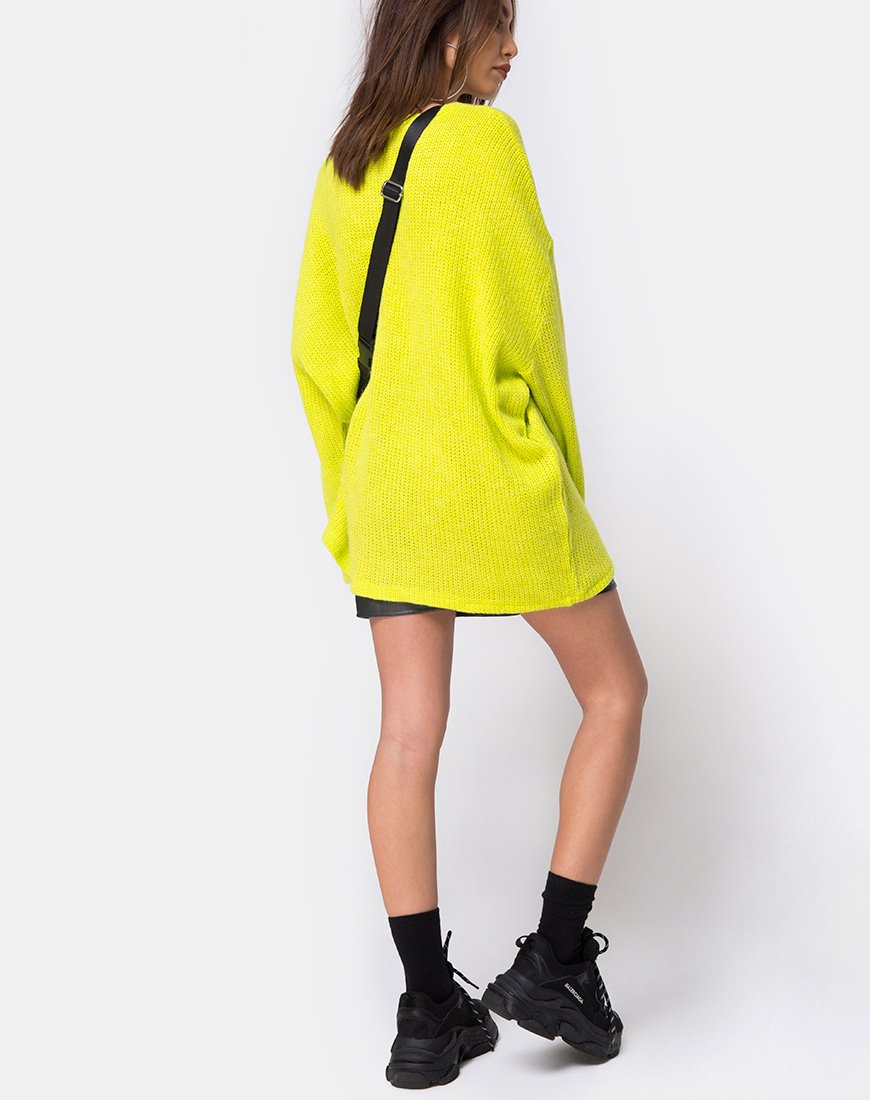 Image de Ajie Oversize Jumper in Lime