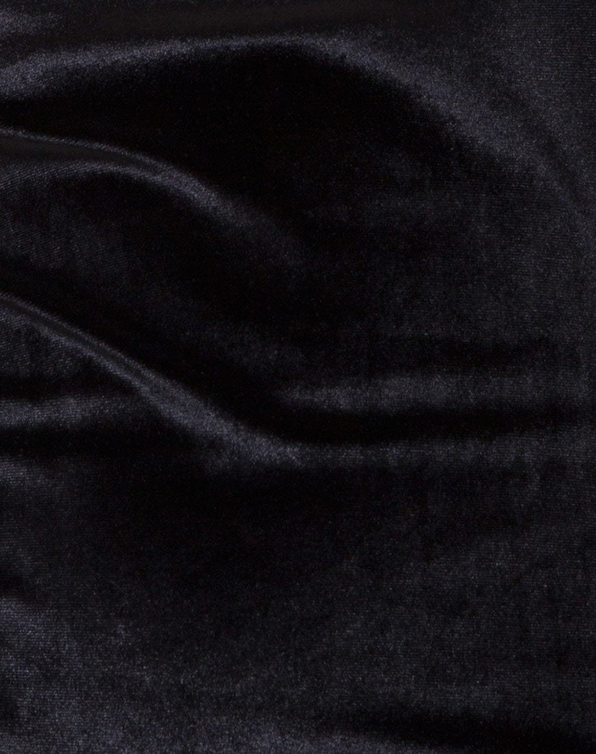 Image de l'ensemble robe et tour de cou Ajuste en velours noir