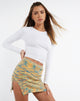 Image de MOTEL X JACQUIE Minijupe Akemi en Mix Space Dye Multi Colour
