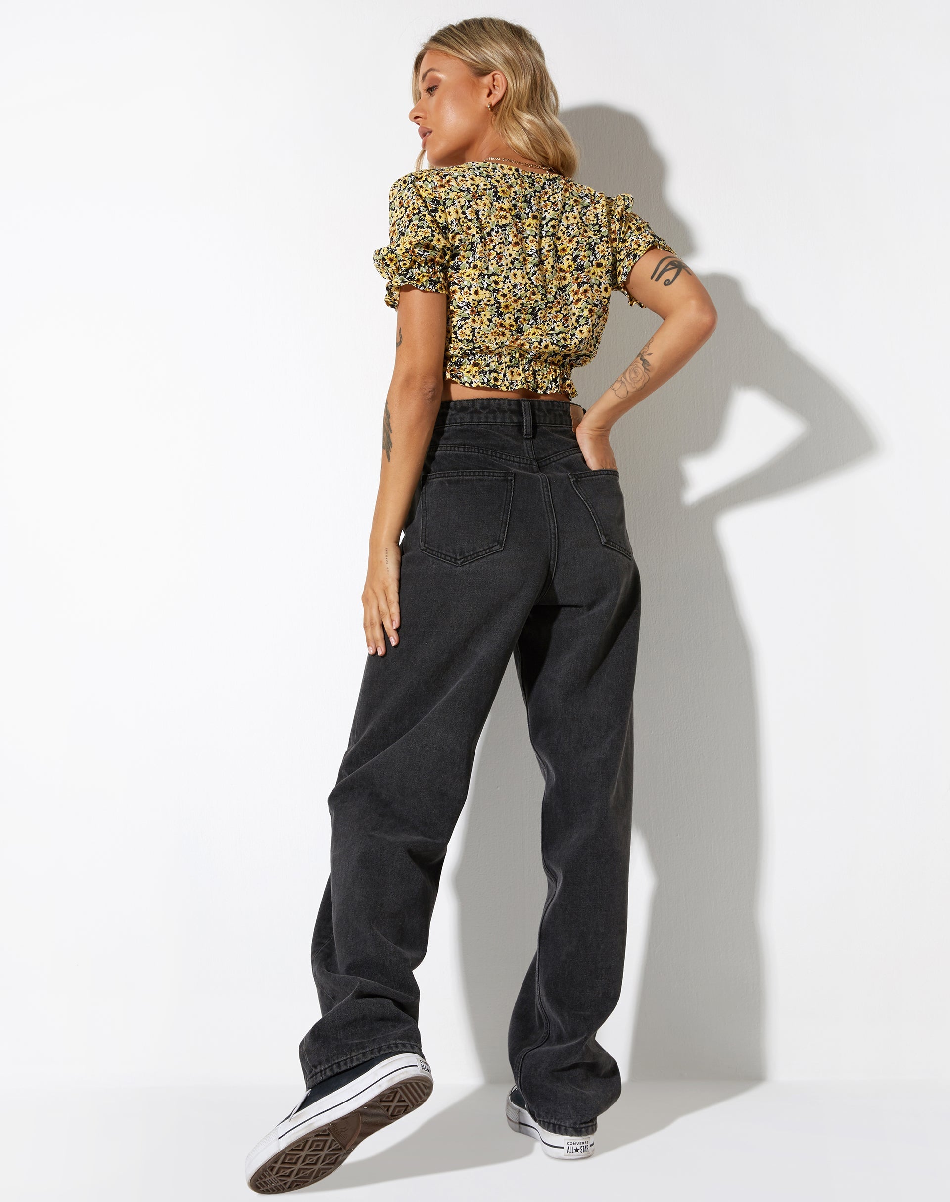 image de Aley Top in Spring Ditsy Yellow