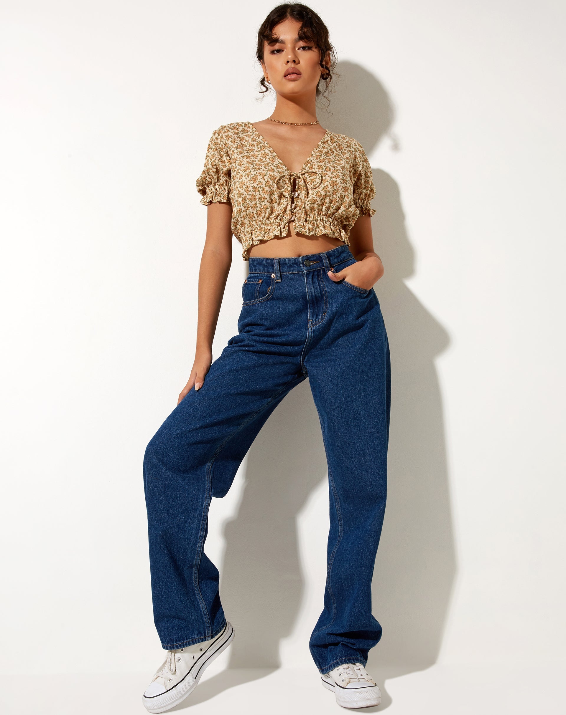 Image de Aley Crop Top in Washed Ditsy