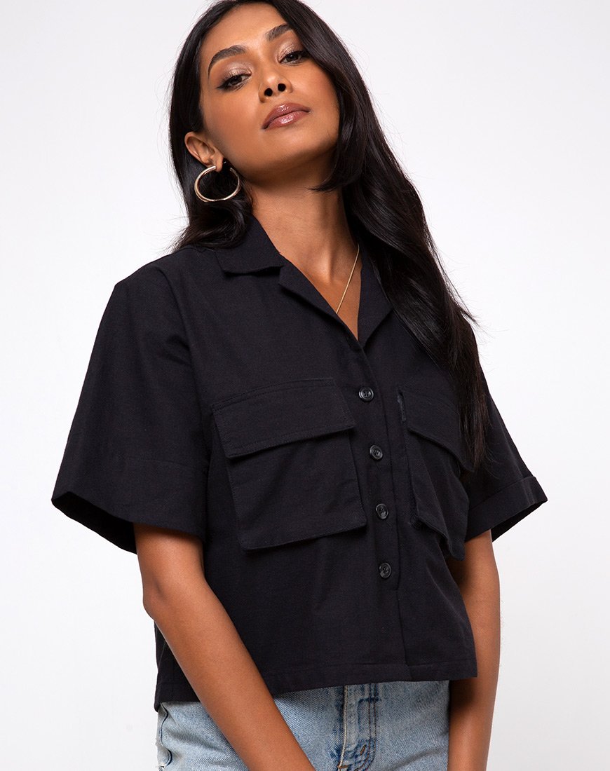 Chemise Alka Ultility, noir
