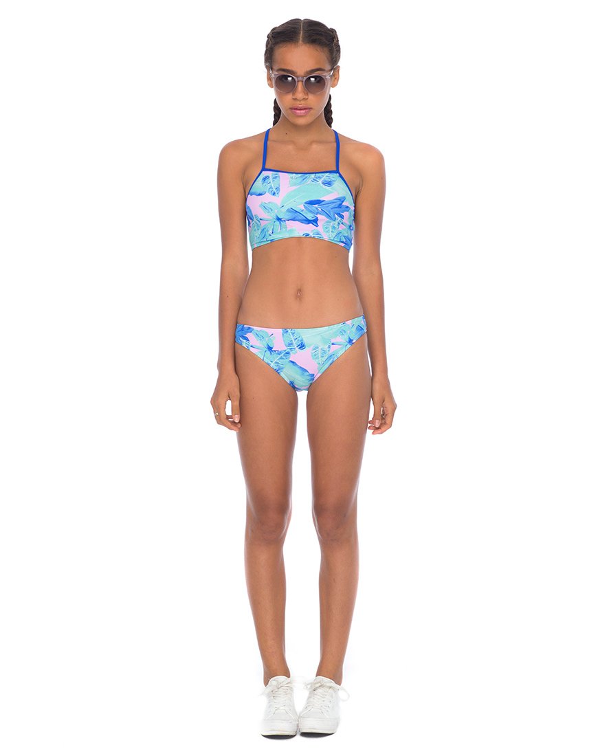 Top de bikini Almond en Palm Glitch