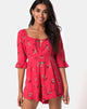 Image de la combinaison Altary en rouge rose