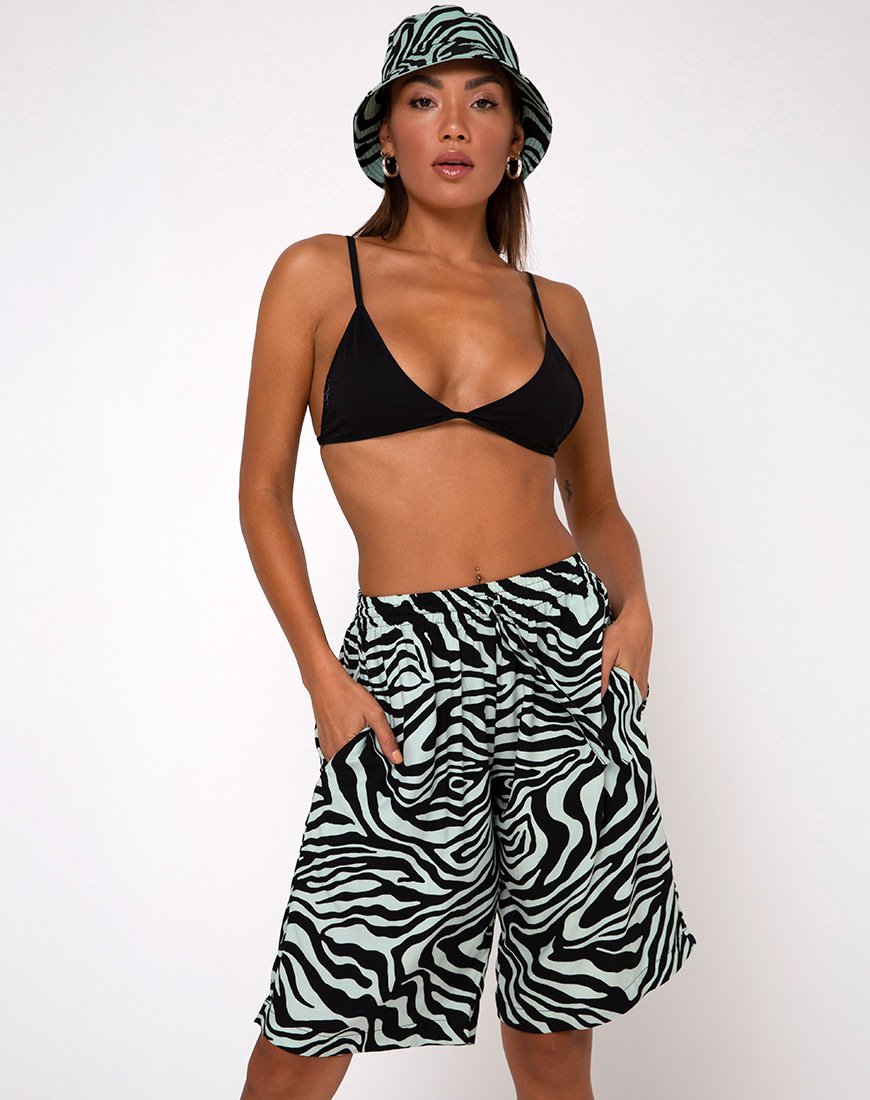 Image du short Alvaro en Wavey Zebra Mint