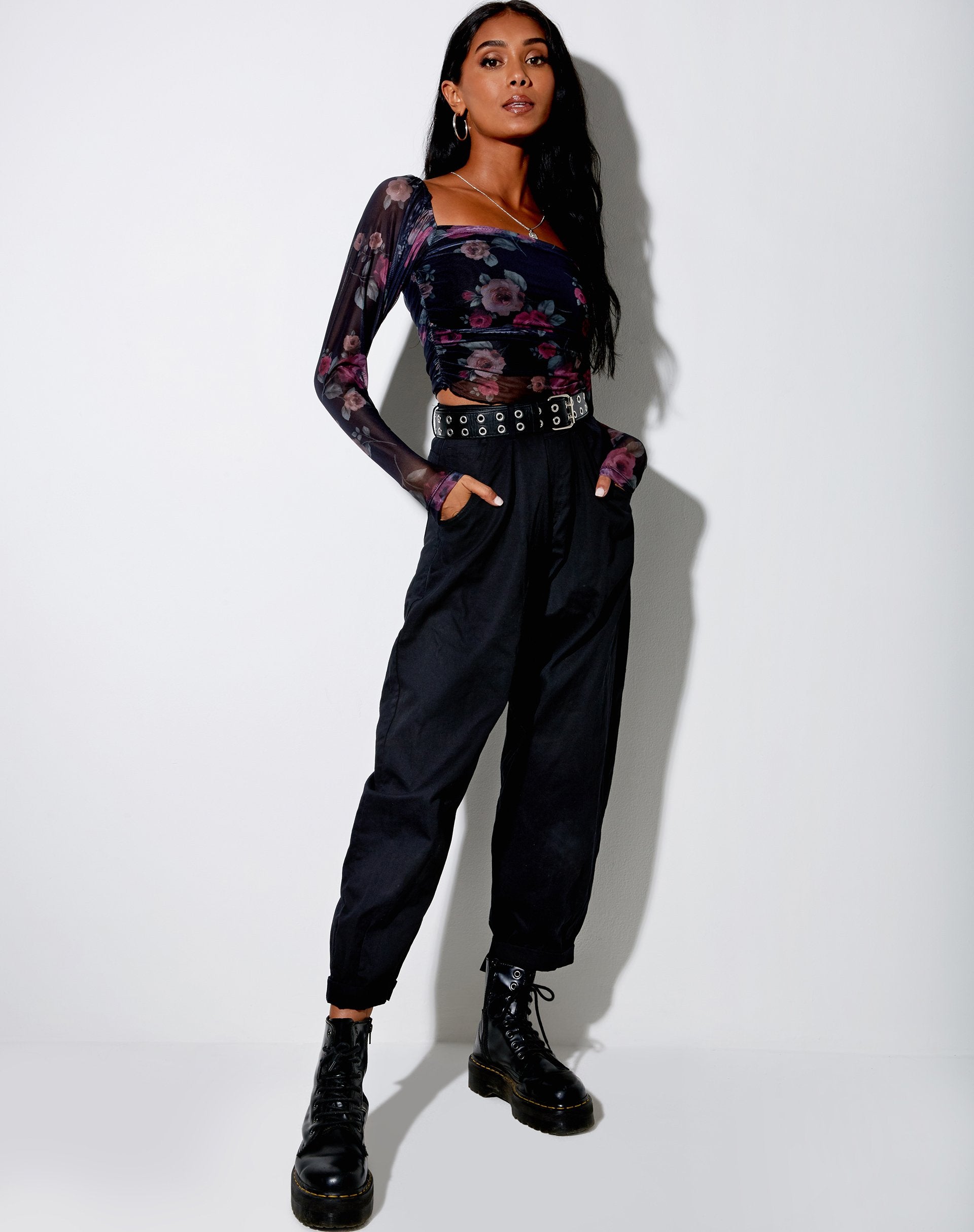 Image de Amara Crop Top in Gothic Rose