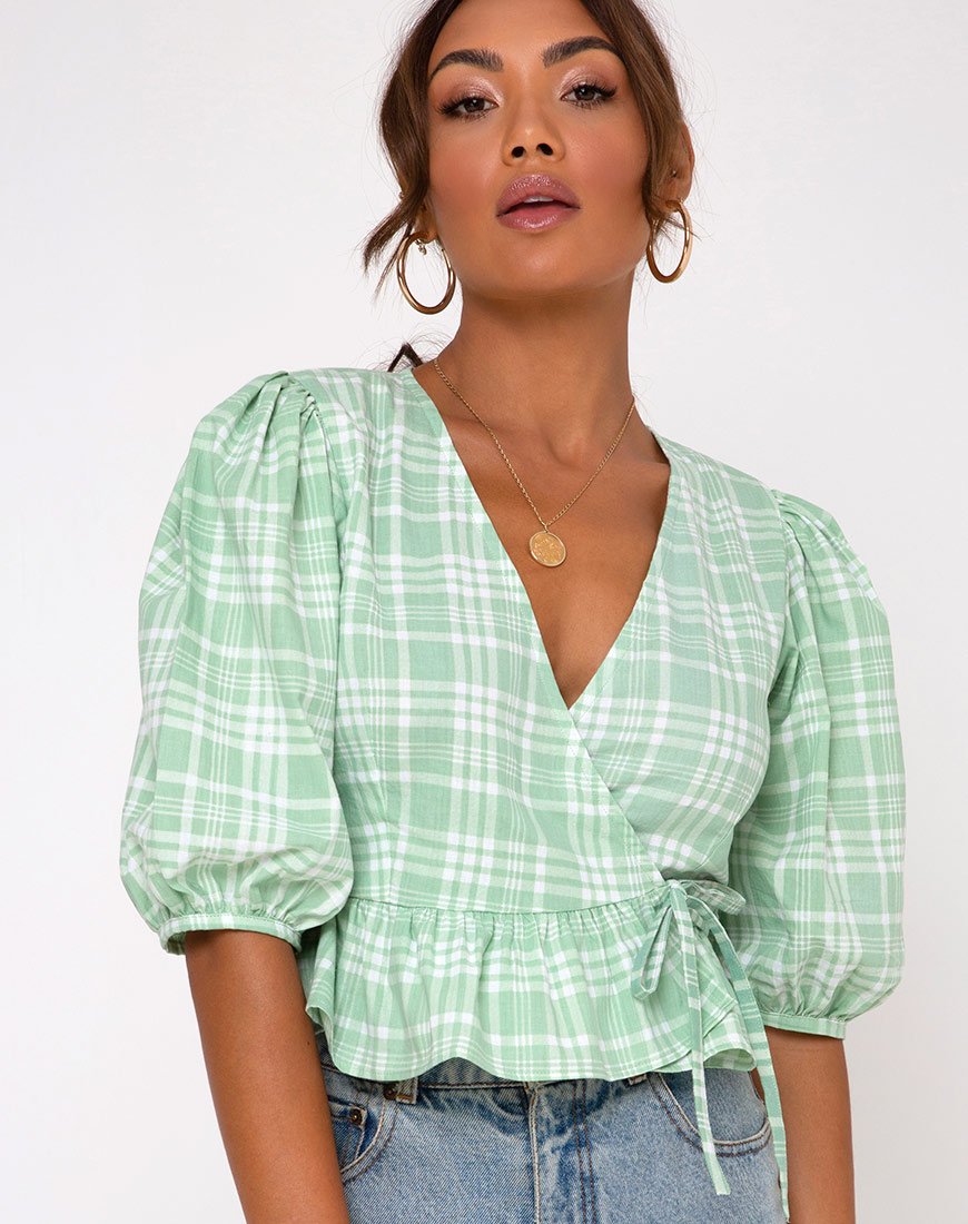 Amiya Top en nappe Neo Mint
