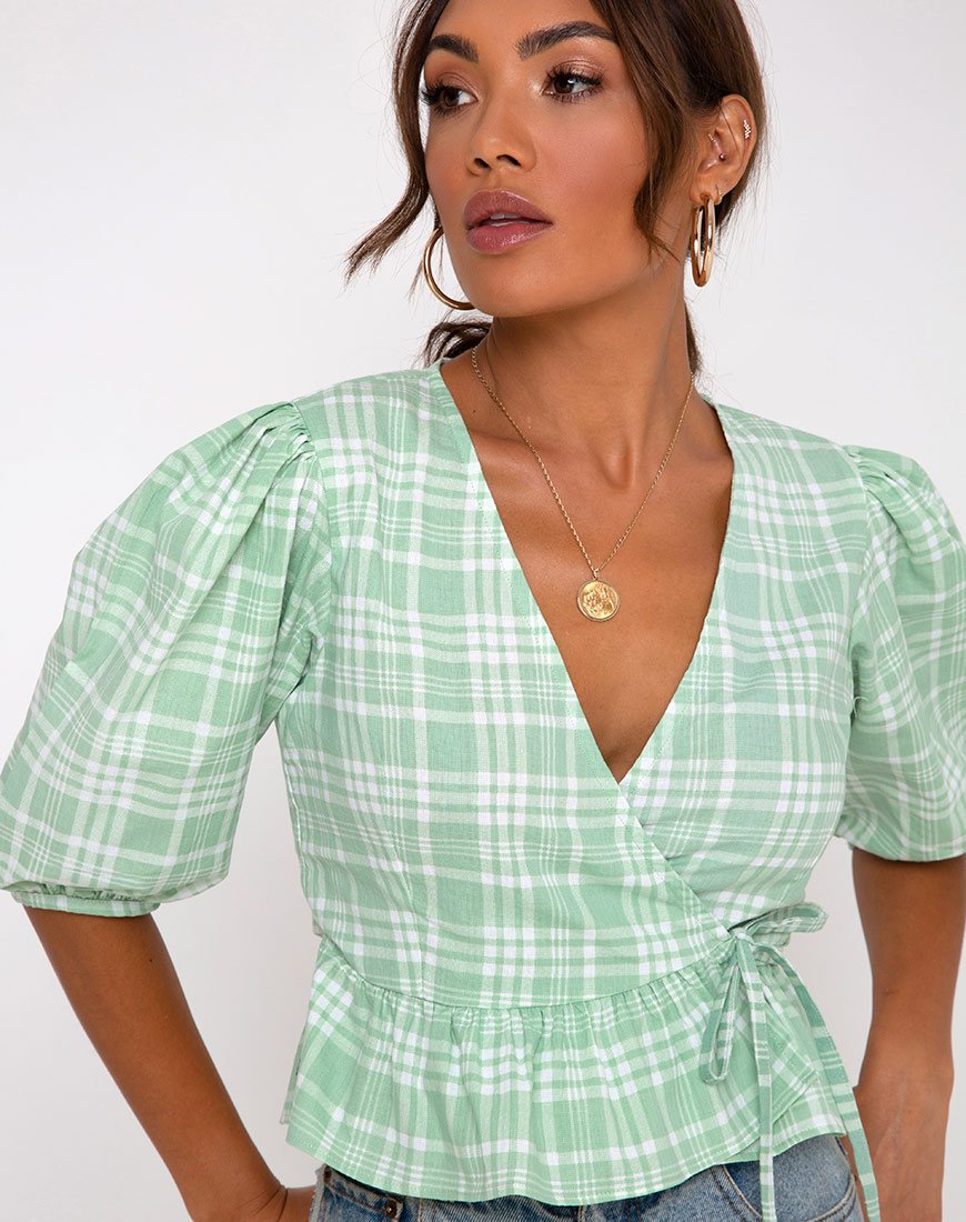 Amiya Top en nappe Neo Mint