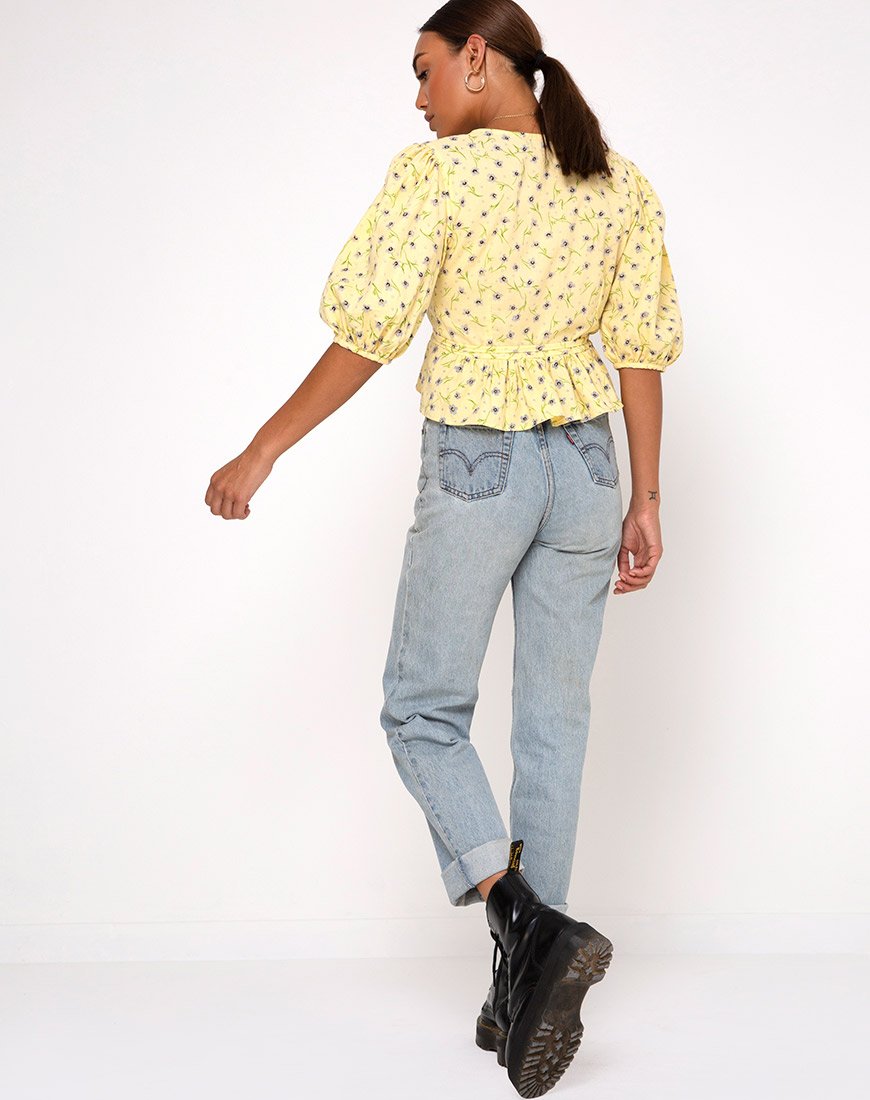Image de Amiya Top in Wild Flower Lemon Drop