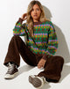 Image de l'Ammar Jumper in Fairisle Mix Brown