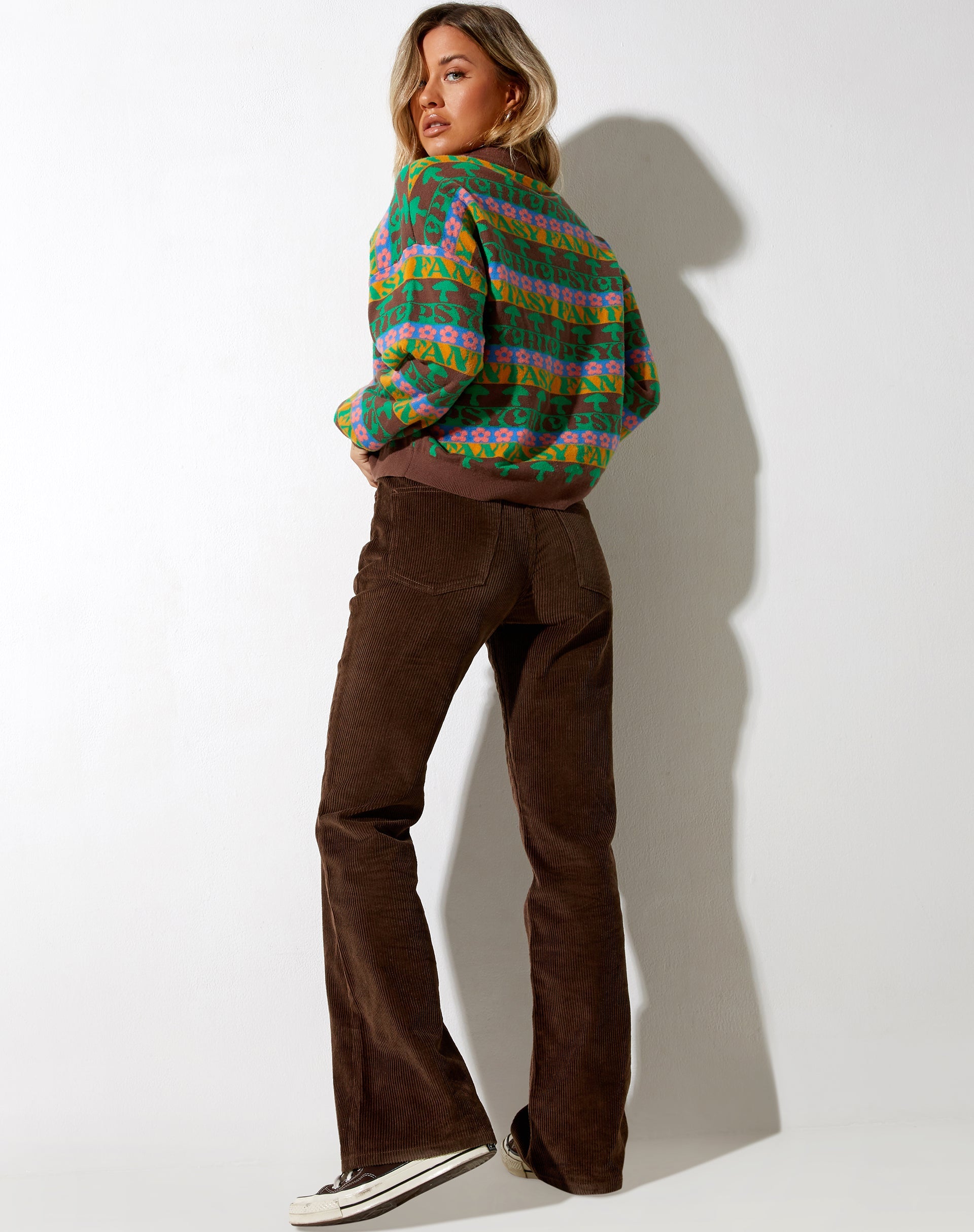 Image de l'Ammar Jumper in Fairisle Mix Brown