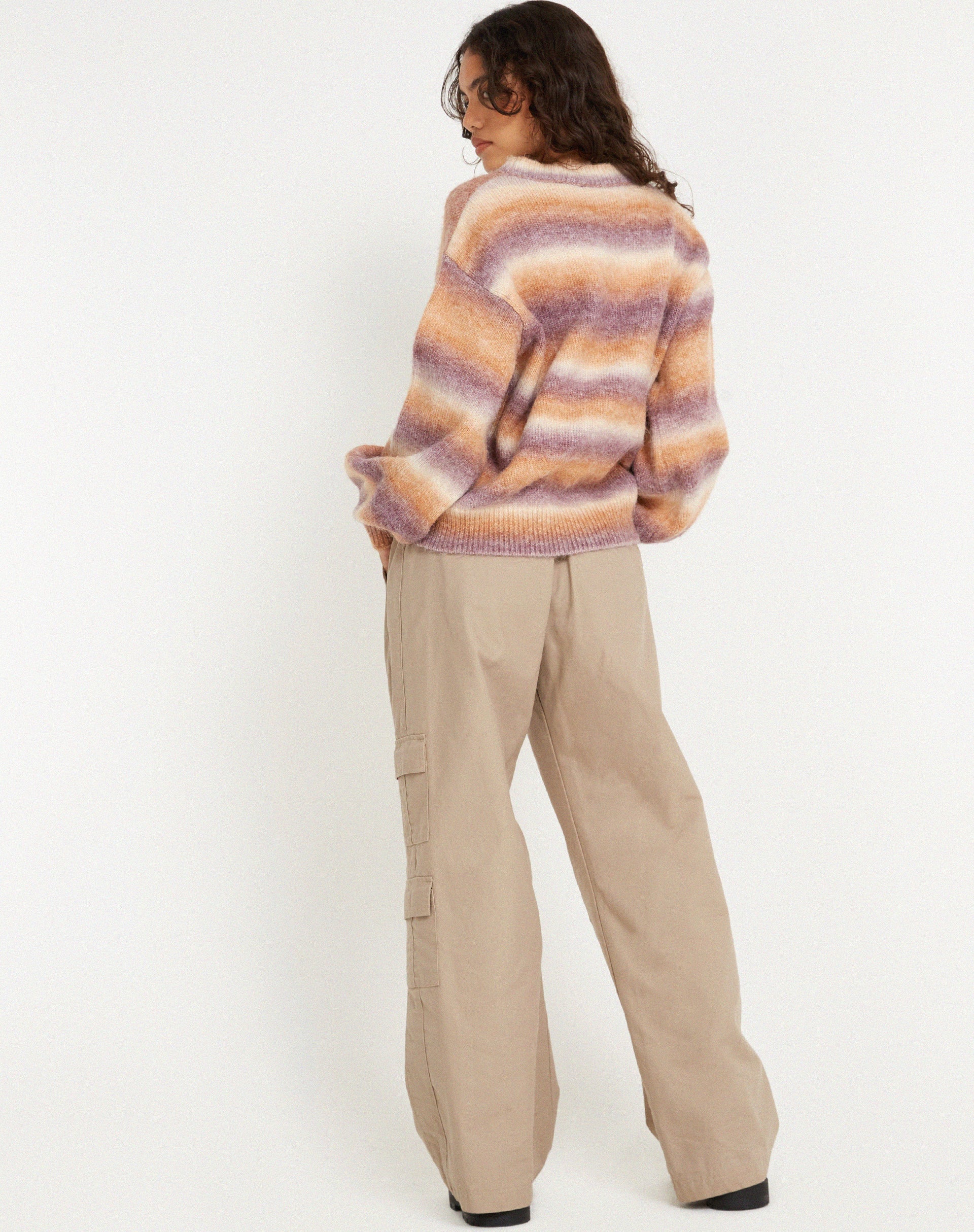 Image du pull Ammaria en Purple Brown Cream