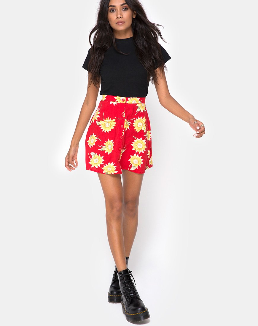 Image de la jupe patineuse Andrea, Sunny Days Red