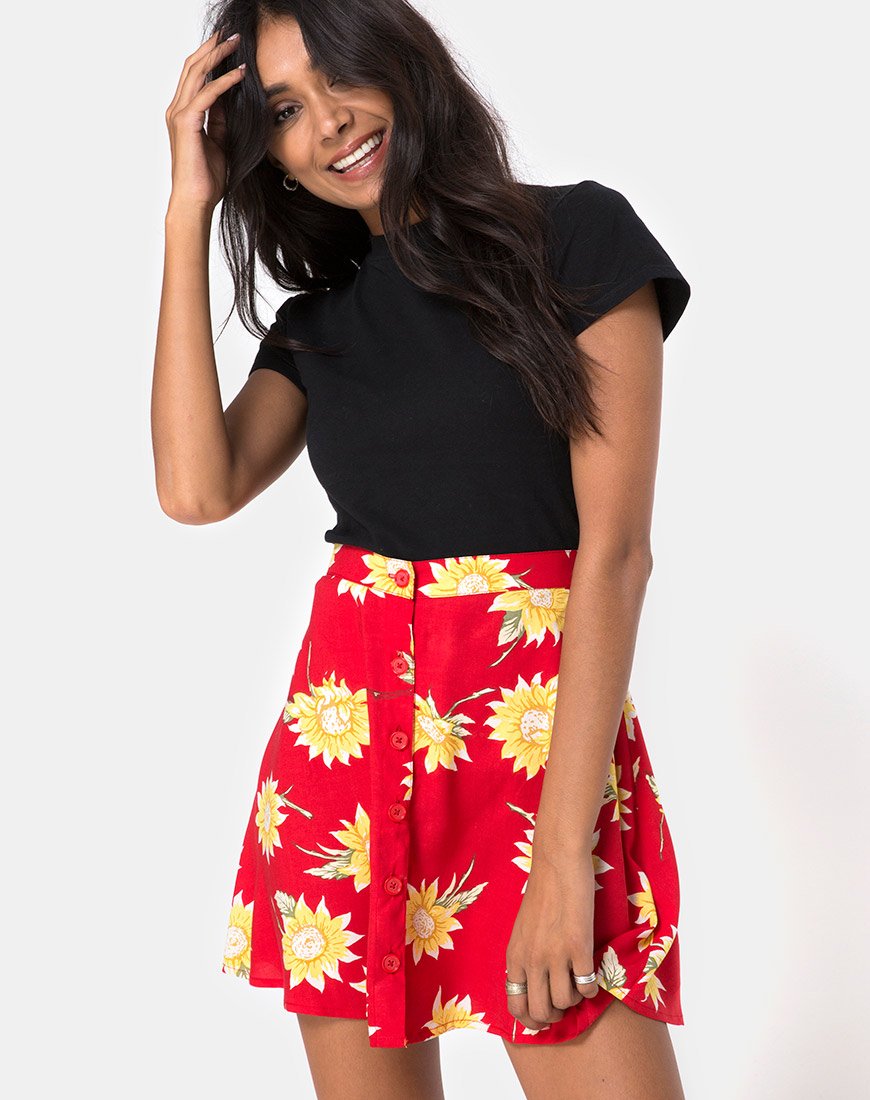 Jupe patineuse Andrea, Sunny Days Red