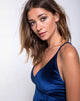 Image de Angel Crop Top in Velvet Navy