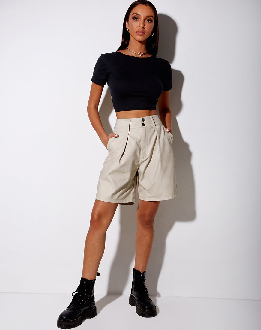 Image de l'Ans Crop Top en noir
