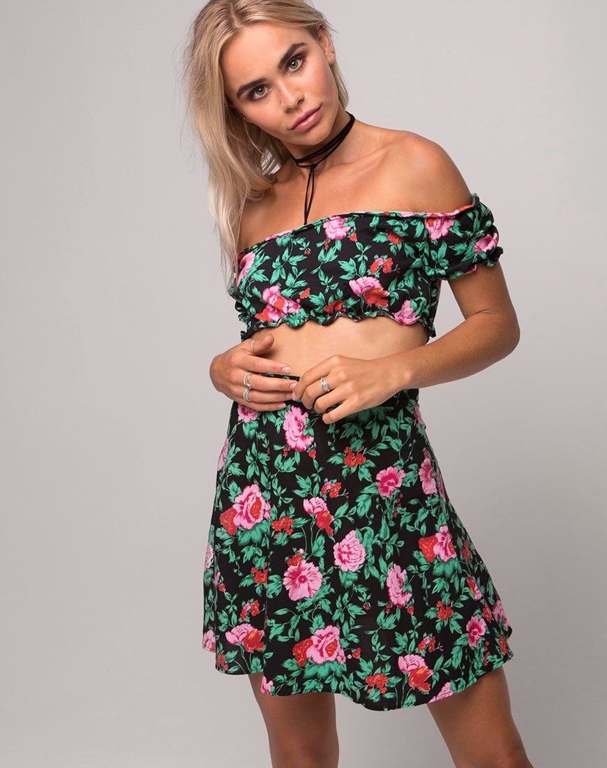 Jupe A Line Antonia, Flower Fling