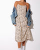 Image de Anya Midi Dress in Daisy Day Cream
