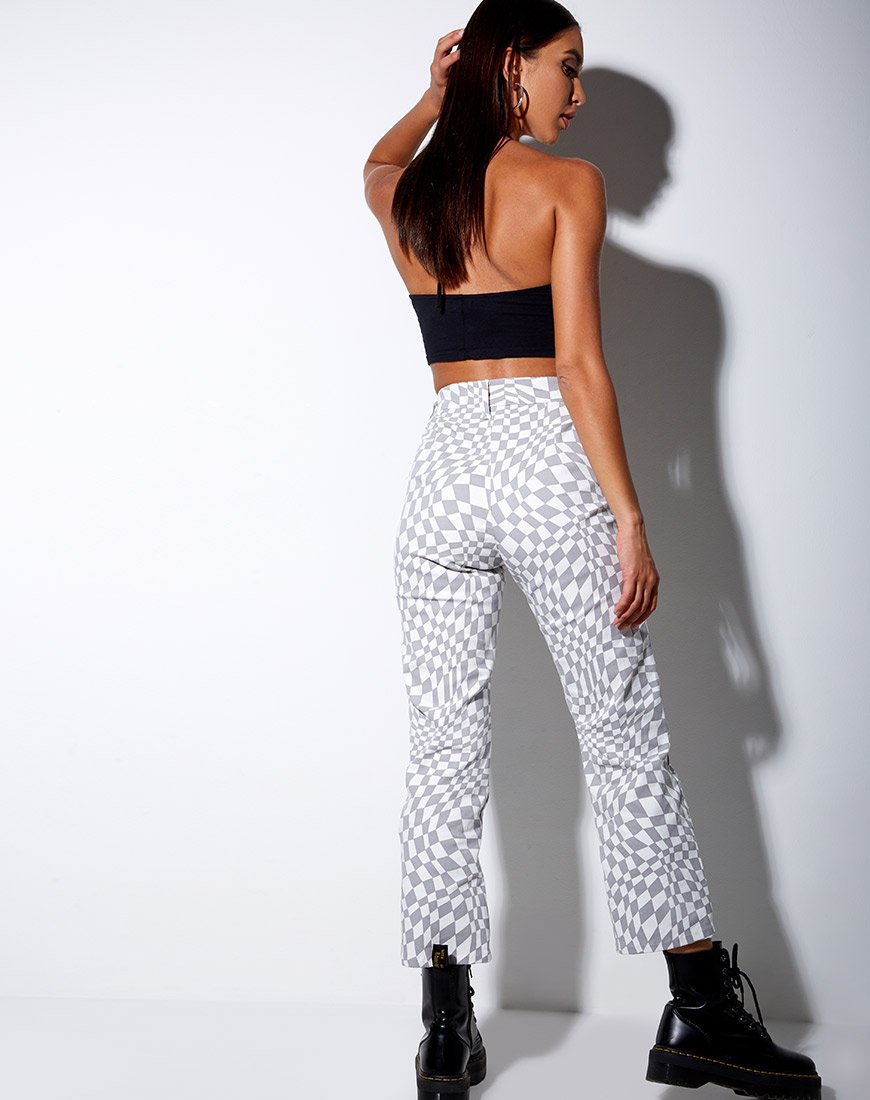 Image de April Crop Top in Black Angel in White