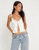 image de Apulia Butterfly Top in Satin Ivory