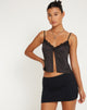 image de Apulia Butterfly Top in Satin Black