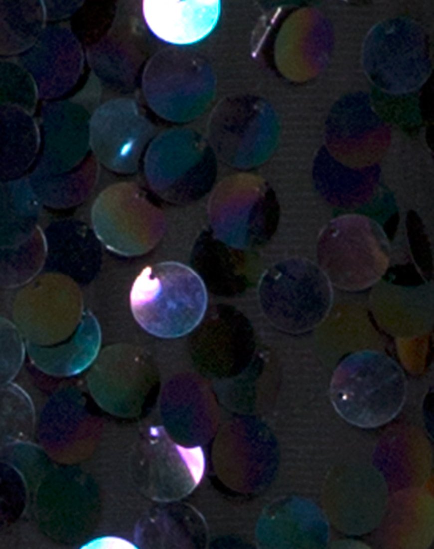 Image of Ariel Plunge Bodice in Disc Sequin Petrol