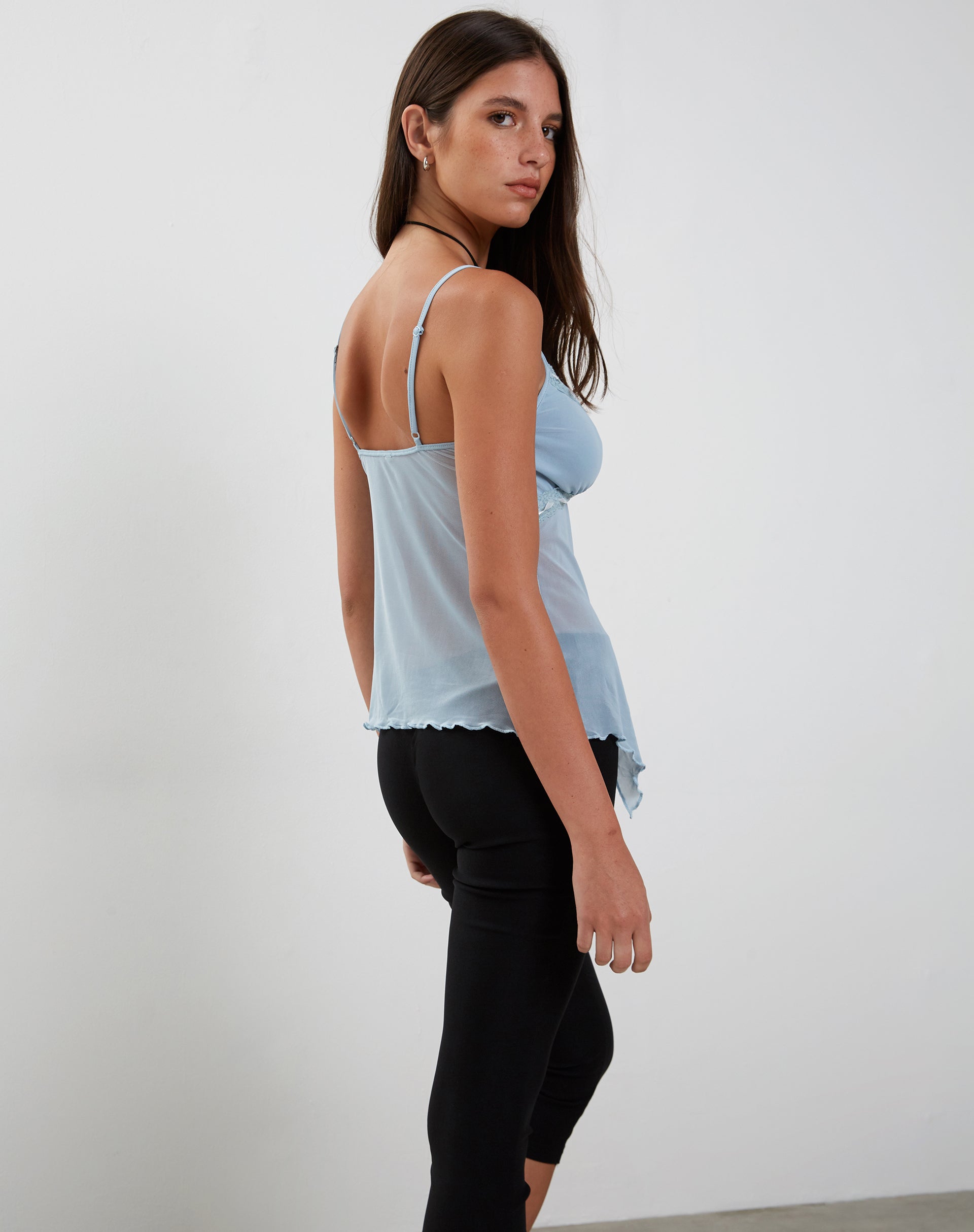 Image de Arsyla Mesh Butterfly Top in Pastel Blue