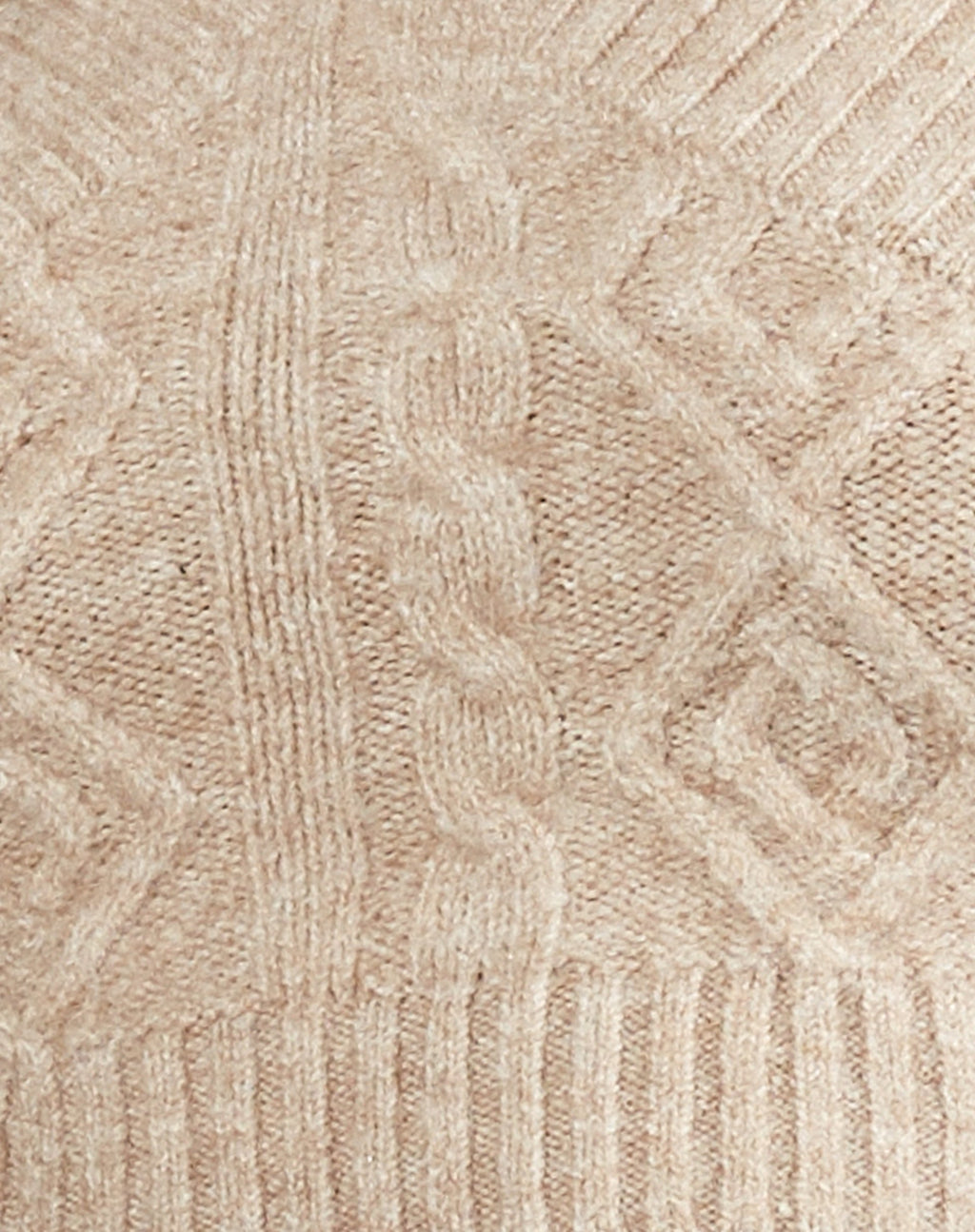 Minijupe Hira en tricot avoine