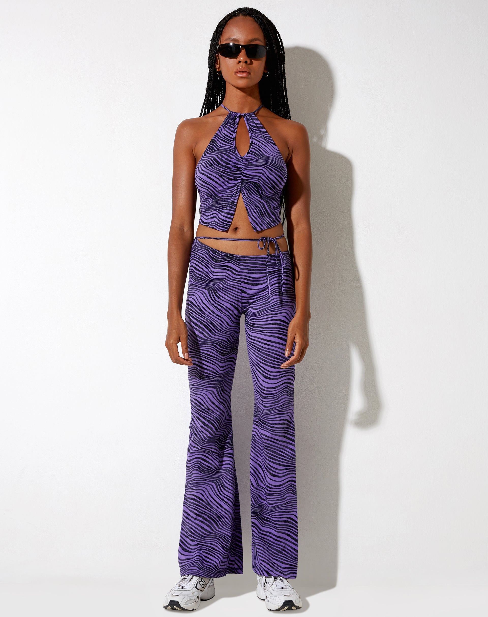 Image de Eda Flare Trouser in Desert Terrain Purple