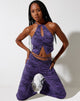Image de Asmi Crop Top in Desert Terrain Purple