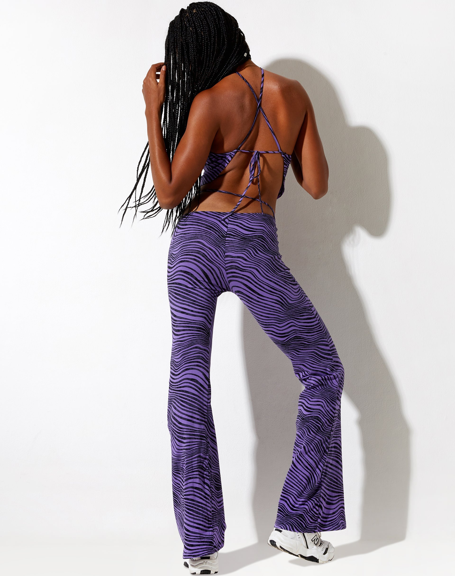 Image de Asmi Crop Top in Desert Terrain Purple