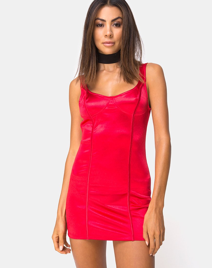 Robe Atel, rouge