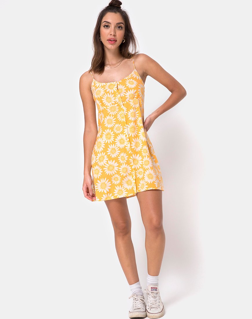 Image de Auvaly Slip Dress in Sunkissed Floral Yellow