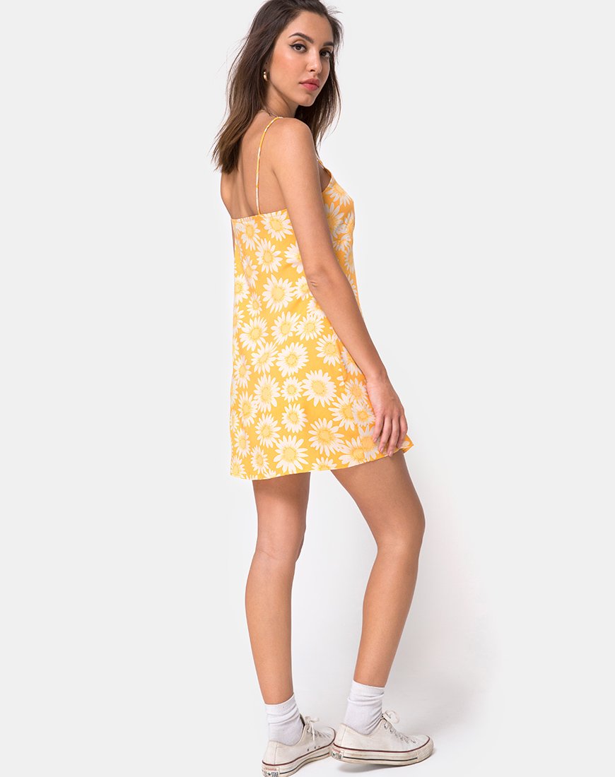 Image de Auvaly Slip Dress in Sunkissed Floral Yellow