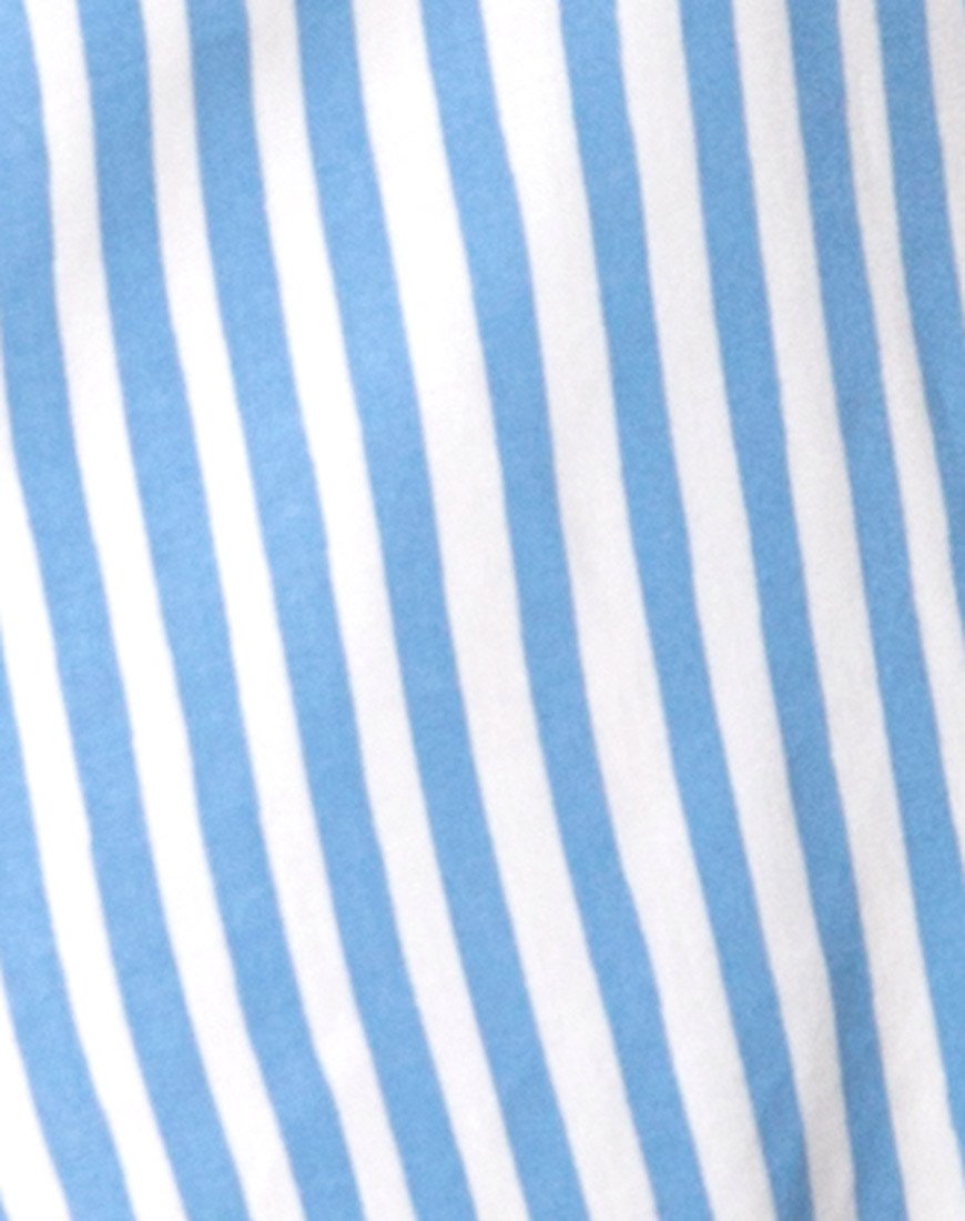 Image de Auvaly Slip Dress in Basic Stripe Blue and White