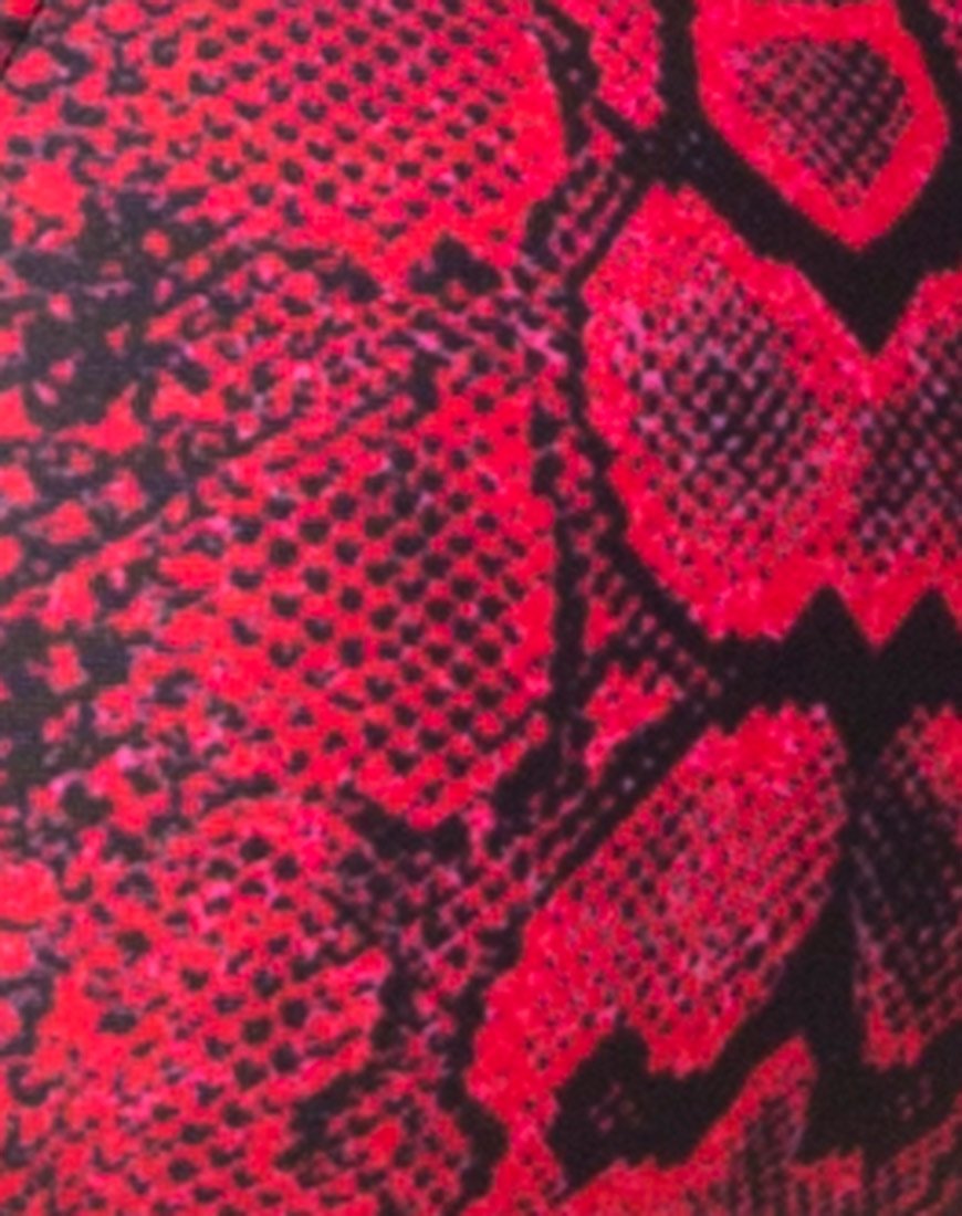 Image de Ava Bikini Top in Red Snake