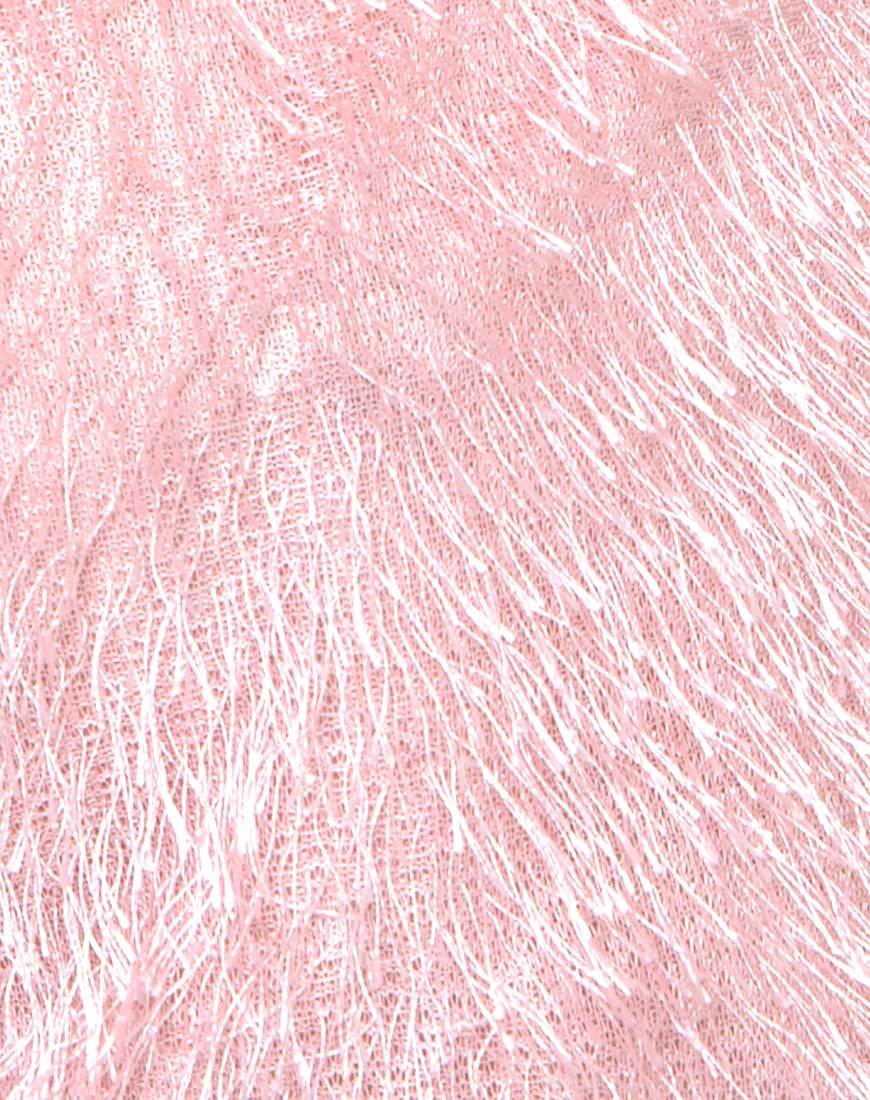 Image de Balien Crop Top in Fringe Sugar Pink