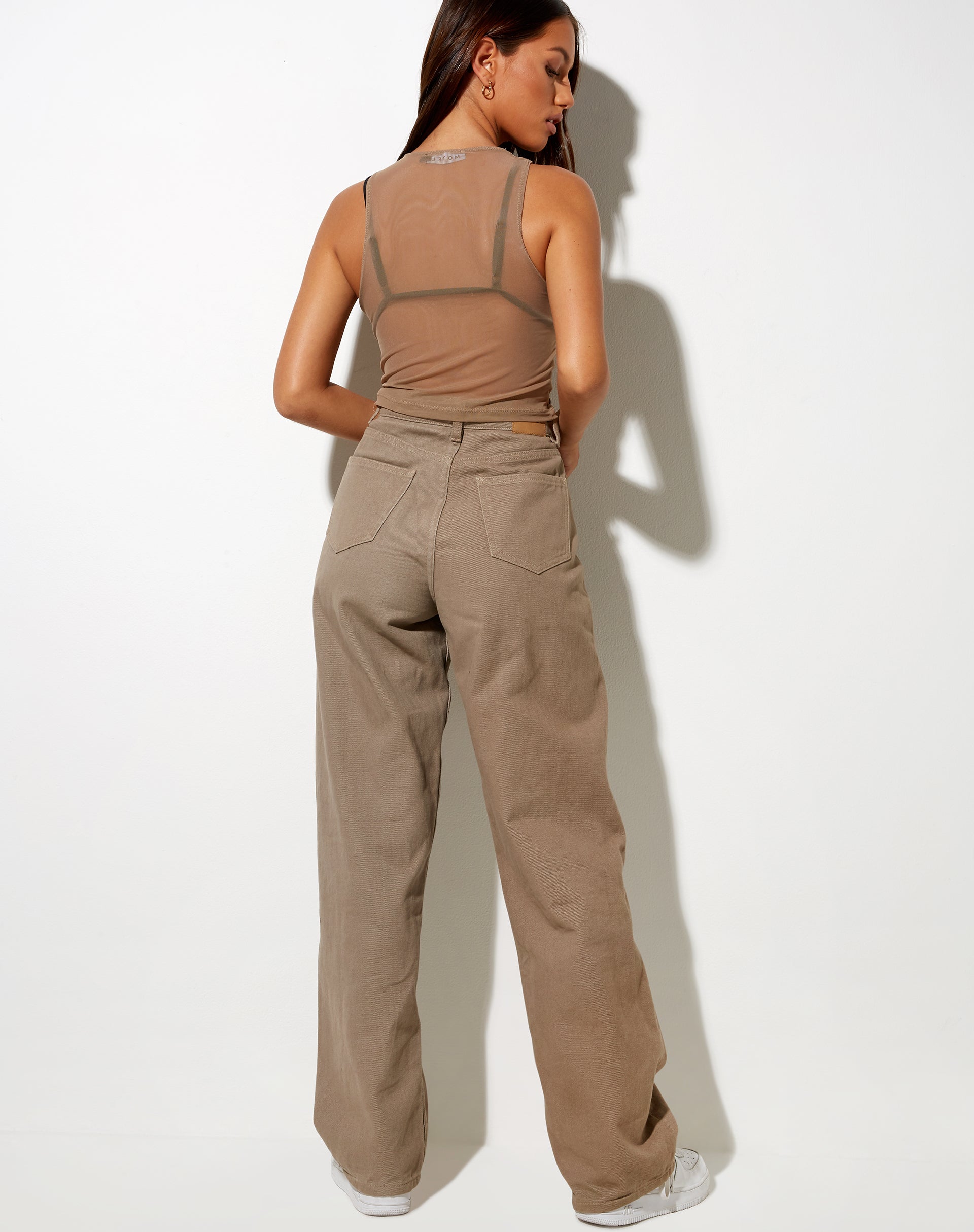 Image de Barika Top in Mesh Taupe