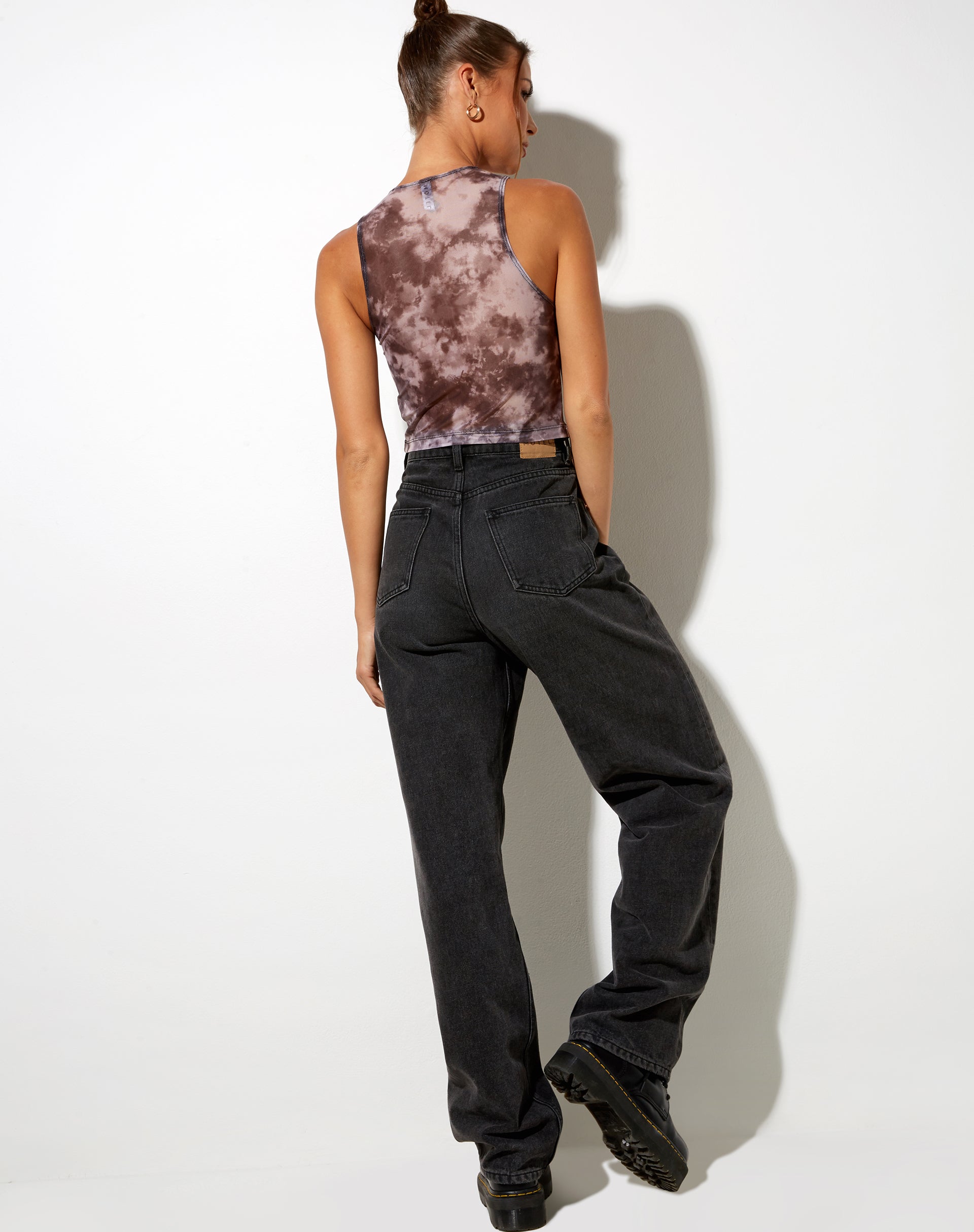 Image de Barika Top in Mesh Smoke Black Grey