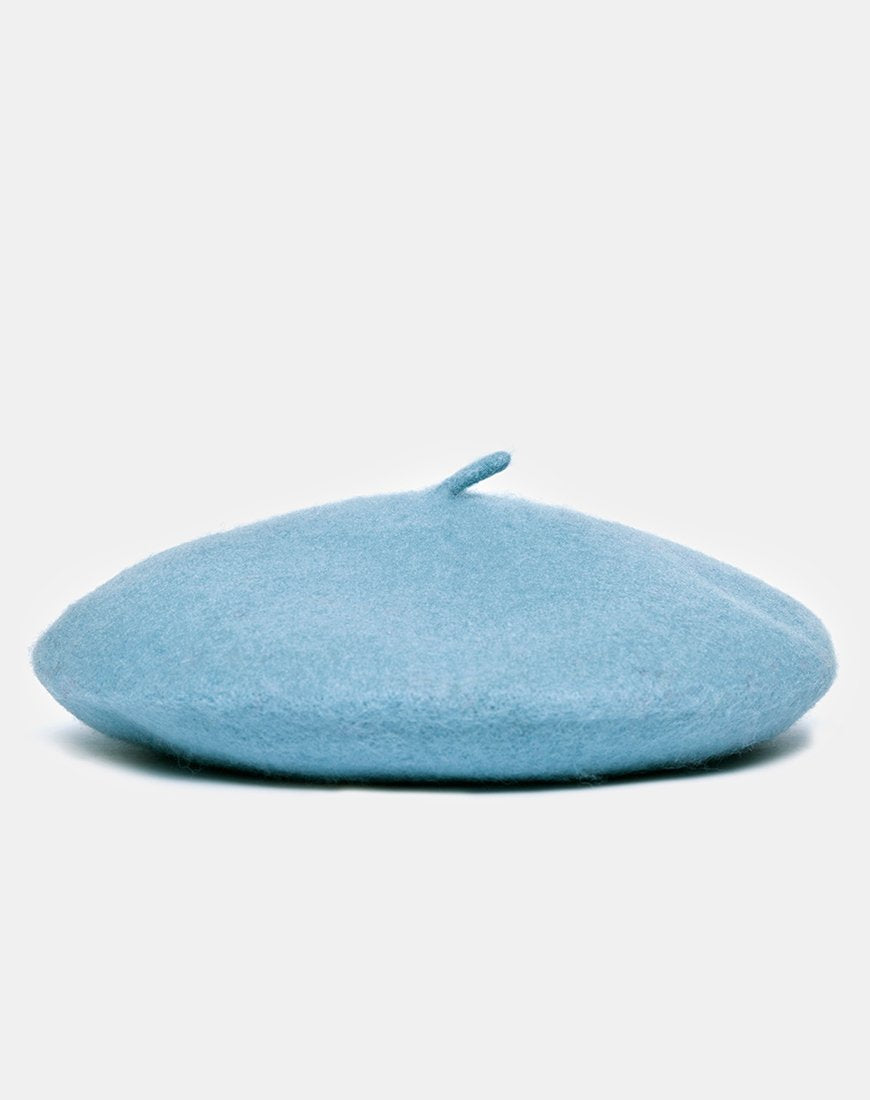 Image du béret en laine bleu
