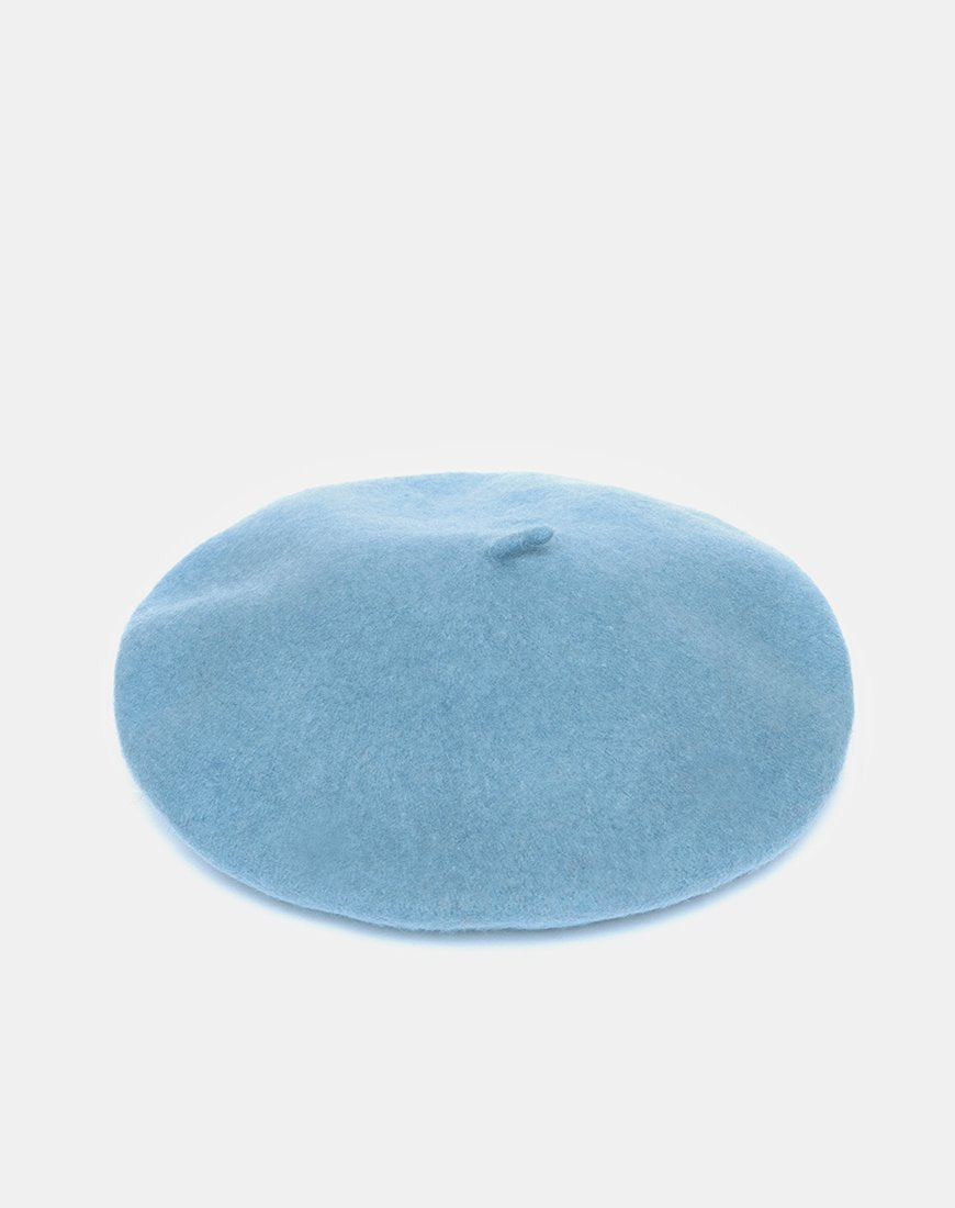 Image du béret en laine bleu