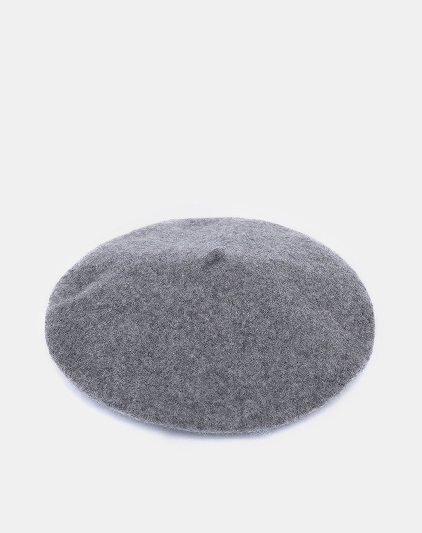 Image du béret en laine gris