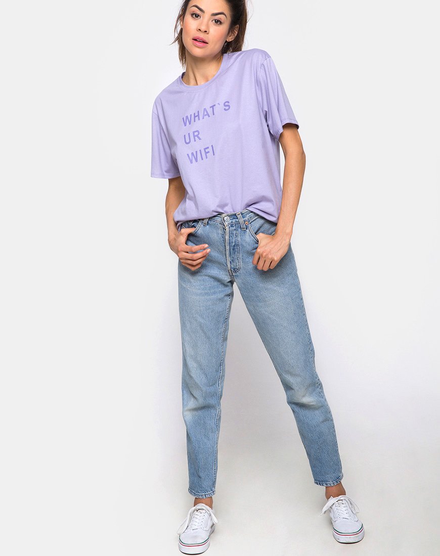 Image de Oversize Basic Tee in Whats Ur Wifi