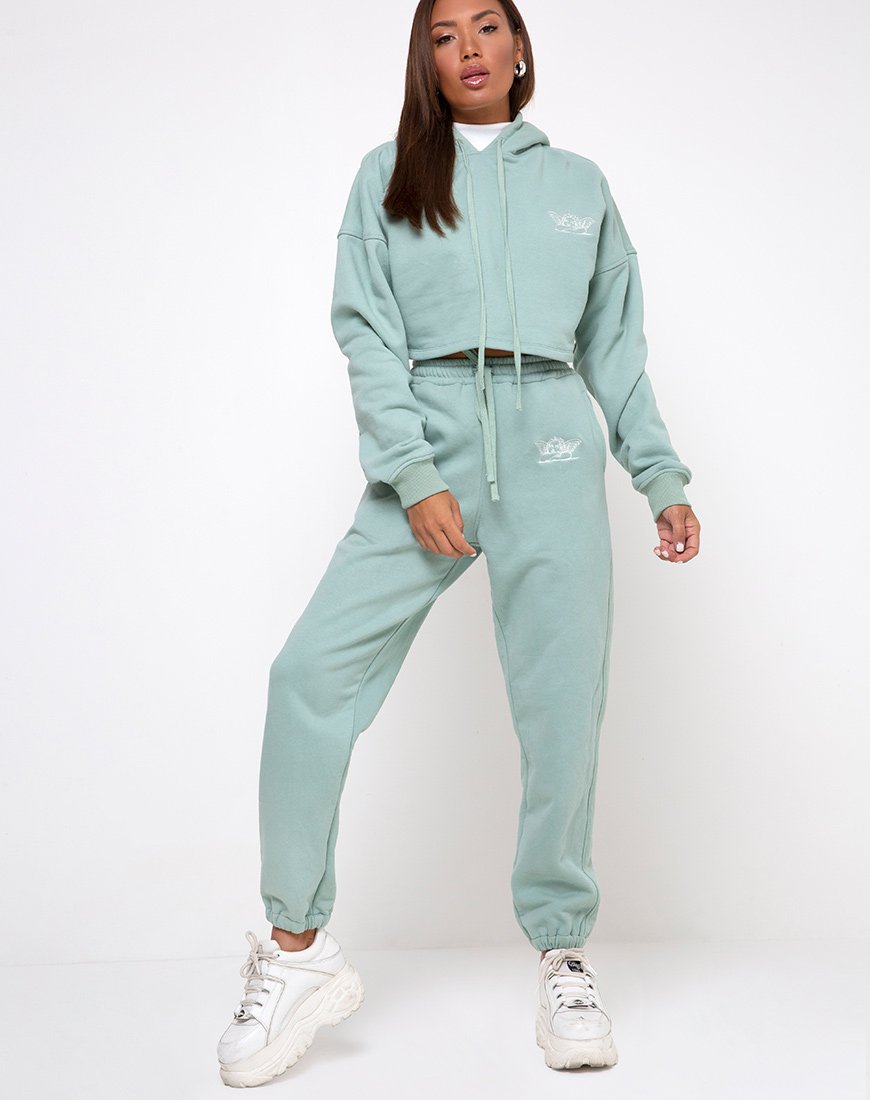 Image de Roky Hoodie en Seafoam Angelo Embro