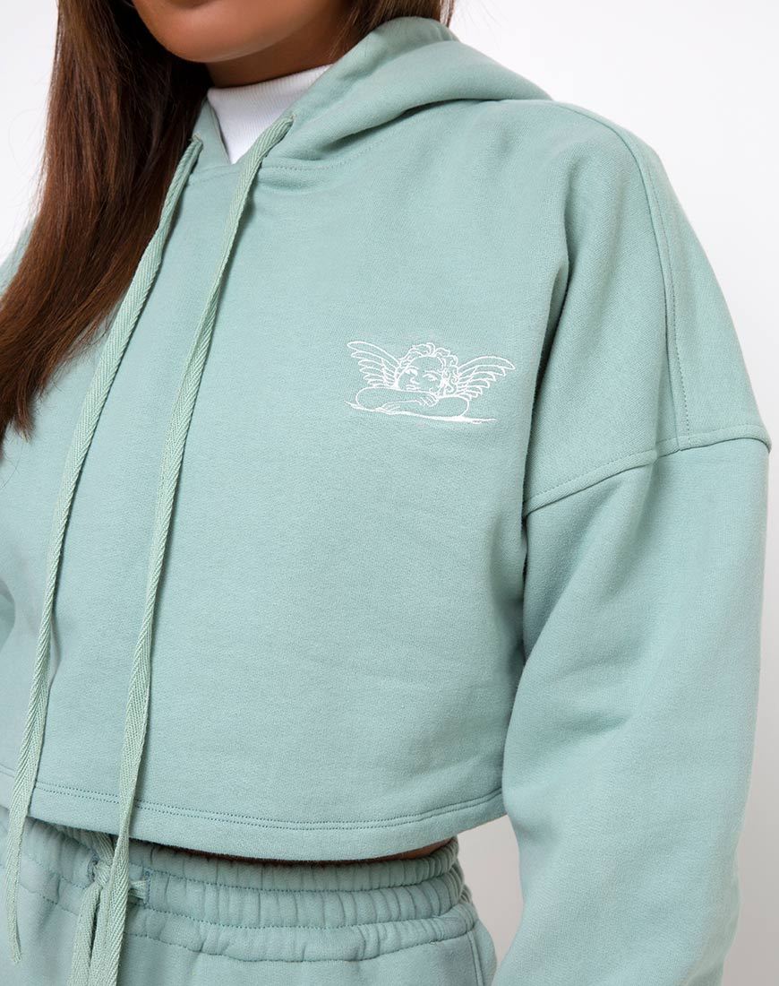 Image de Roky Hoodie en Seafoam Angelo Embro