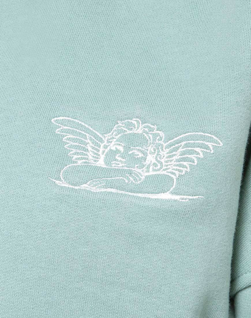 Image de Roky Hoodie en Seafoam Angelo Embro