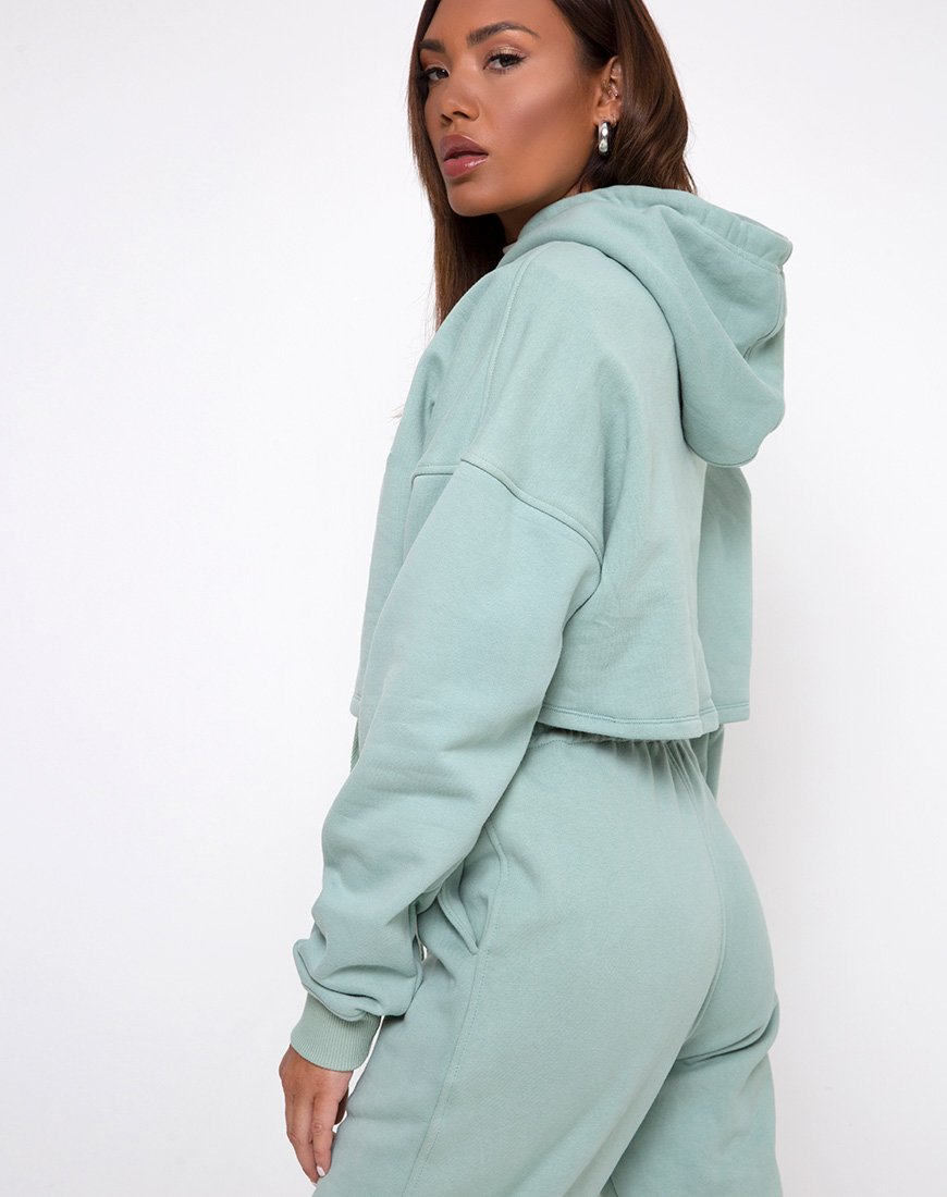 Sweat à capuche Roky en Seafoam Angelo Embro