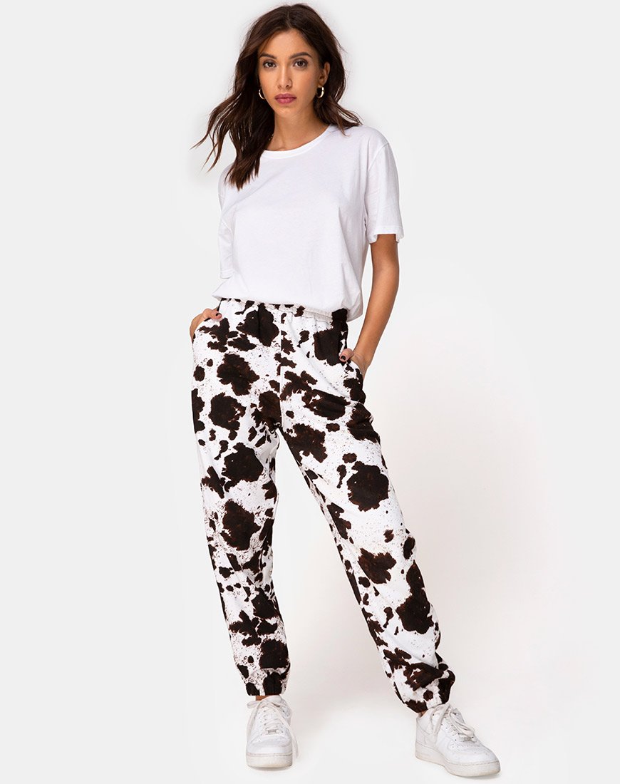 Image de Basta Jogger en peau de vache Marron/Blanc