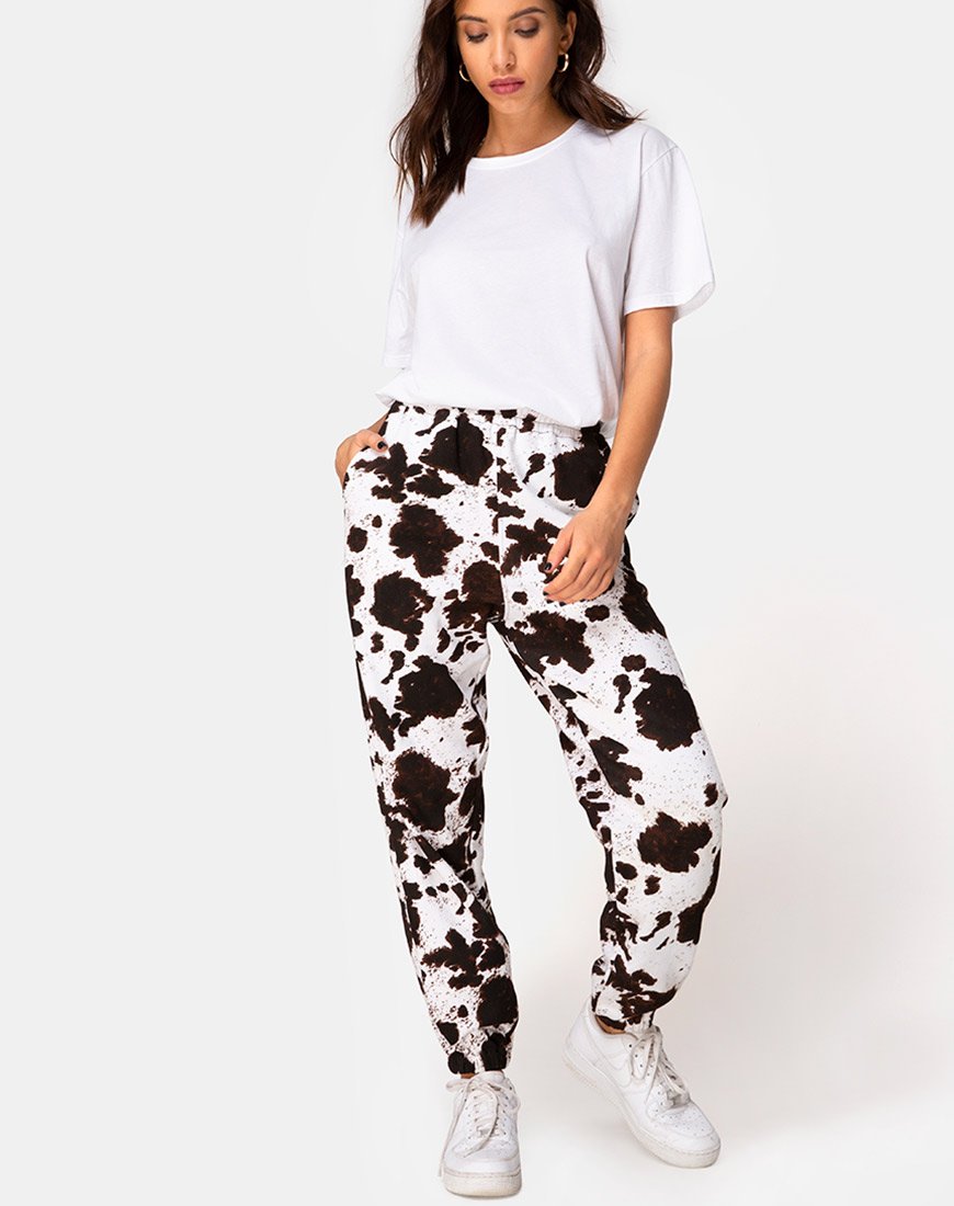 Image de Basta Jogger en peau de vache Marron/Blanc