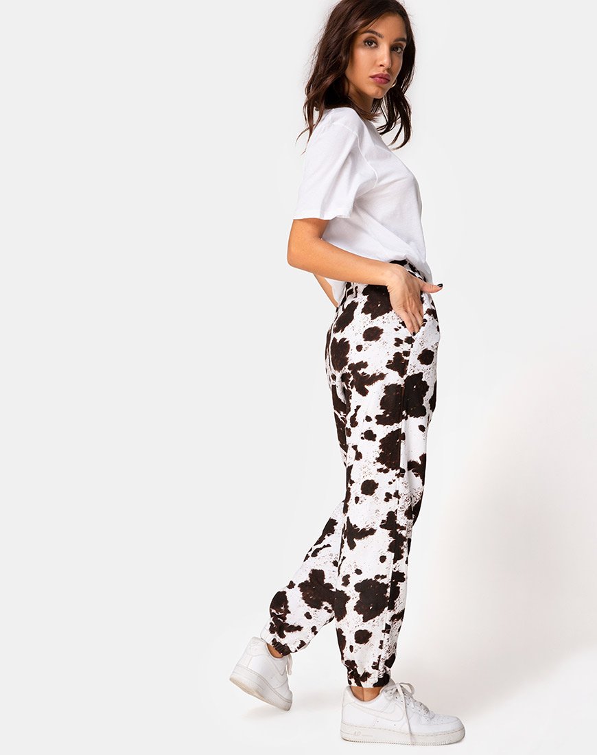 Image de Basta Jogger en peau de vache Marron/Blanc